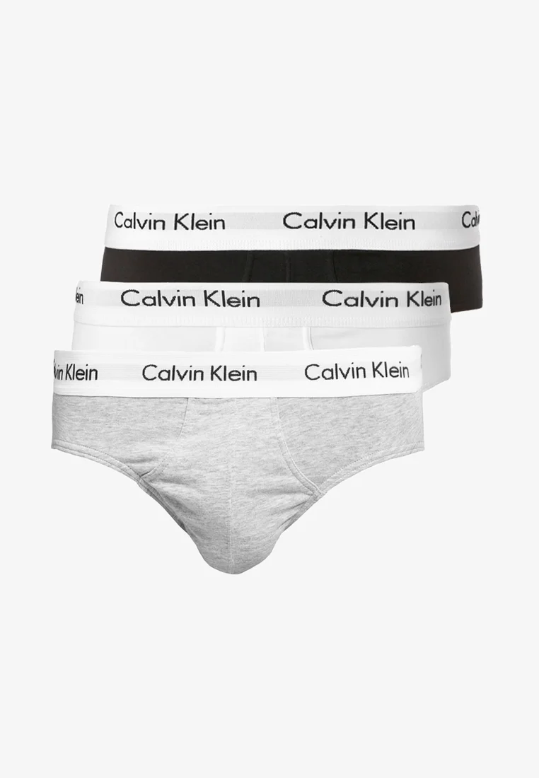 Calvin klain 3 PACK COTTON slip - black/white/grey