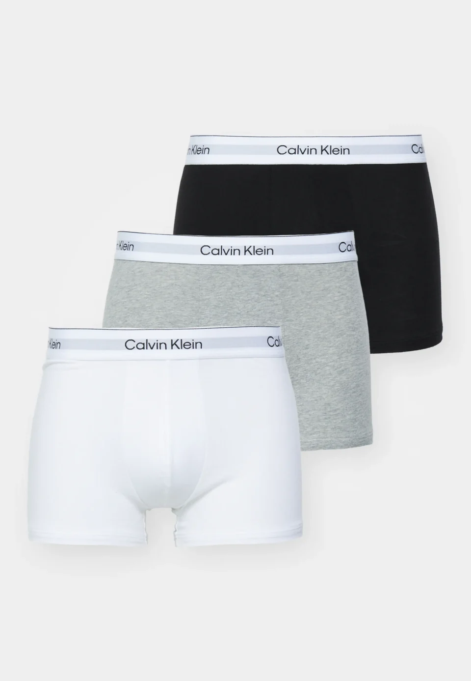 TRUNK 3 PACK - Boxer aderenti - grey heather/white/black