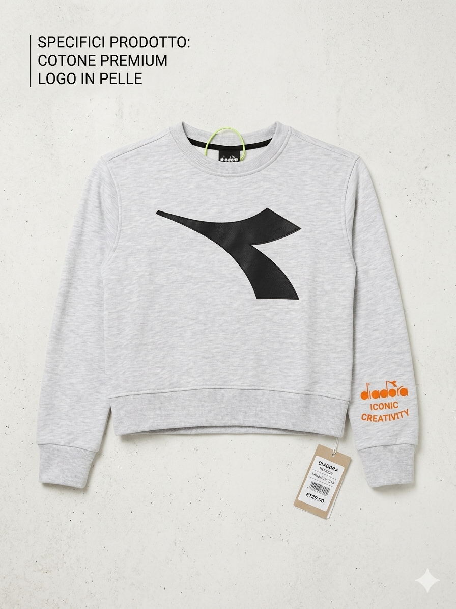 Felpa cotone  diadora
