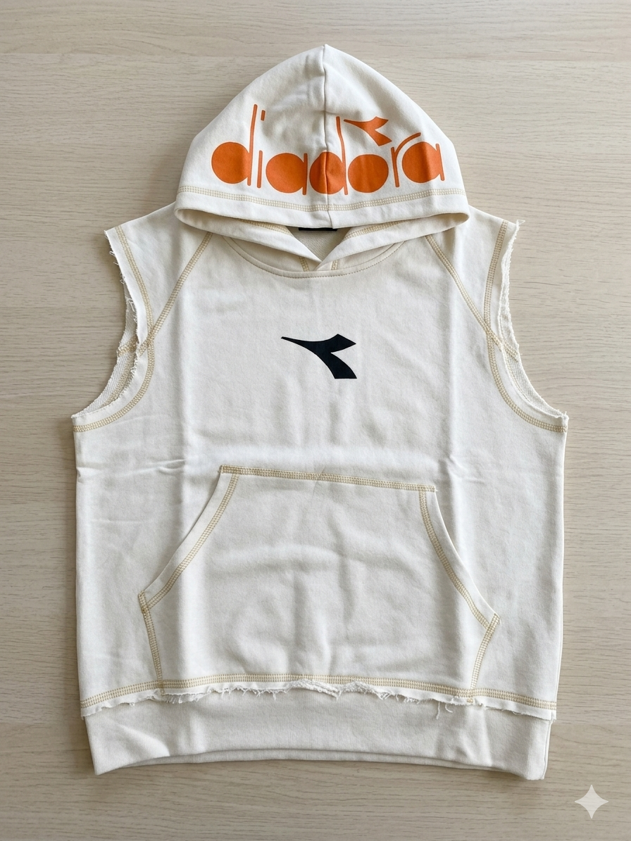 Felpa bambino\ragazzo smanicata Diadora