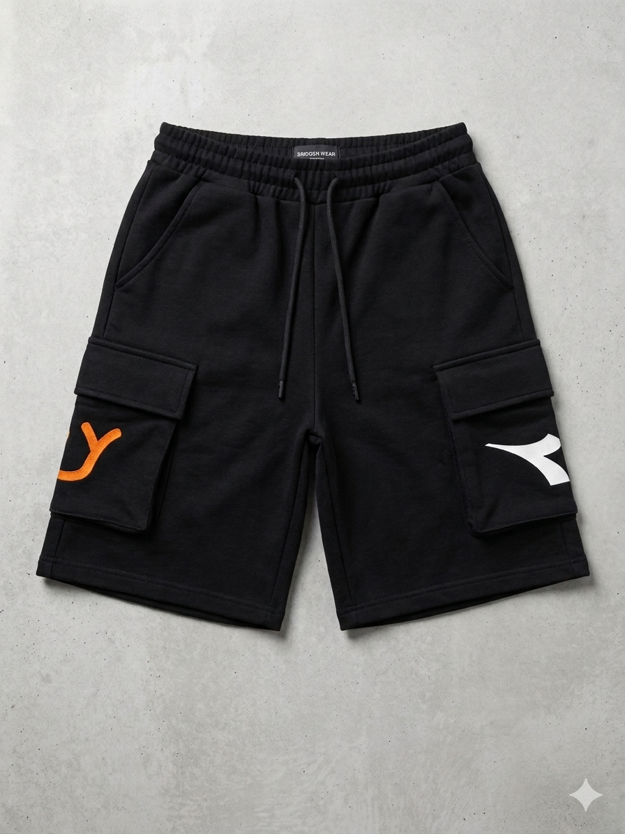 Bermuda bambino\ragazzo cargo nero Diadora