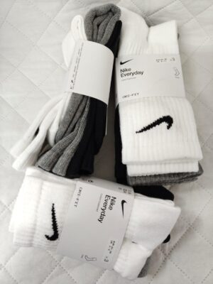 nike calzino bianco nero grigio