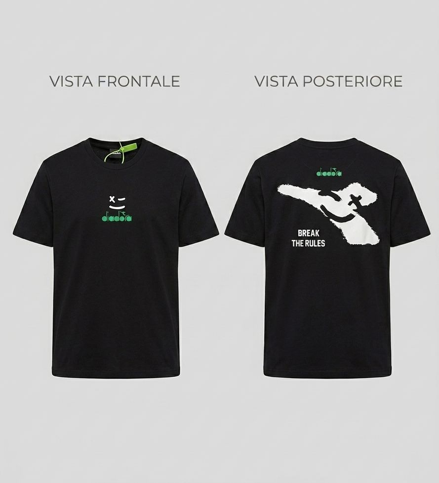 t- shirt diadora ragazzo in cotone