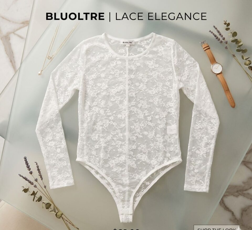 body in pizzo trasparente