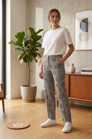 chdalba pantalone jeans fiori