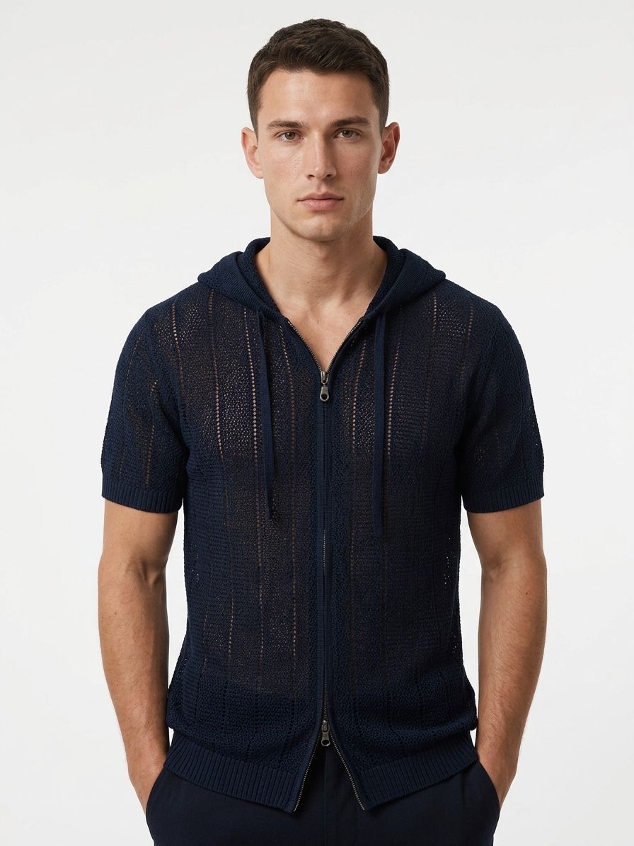 Maglia con zip e cappuccio M/M