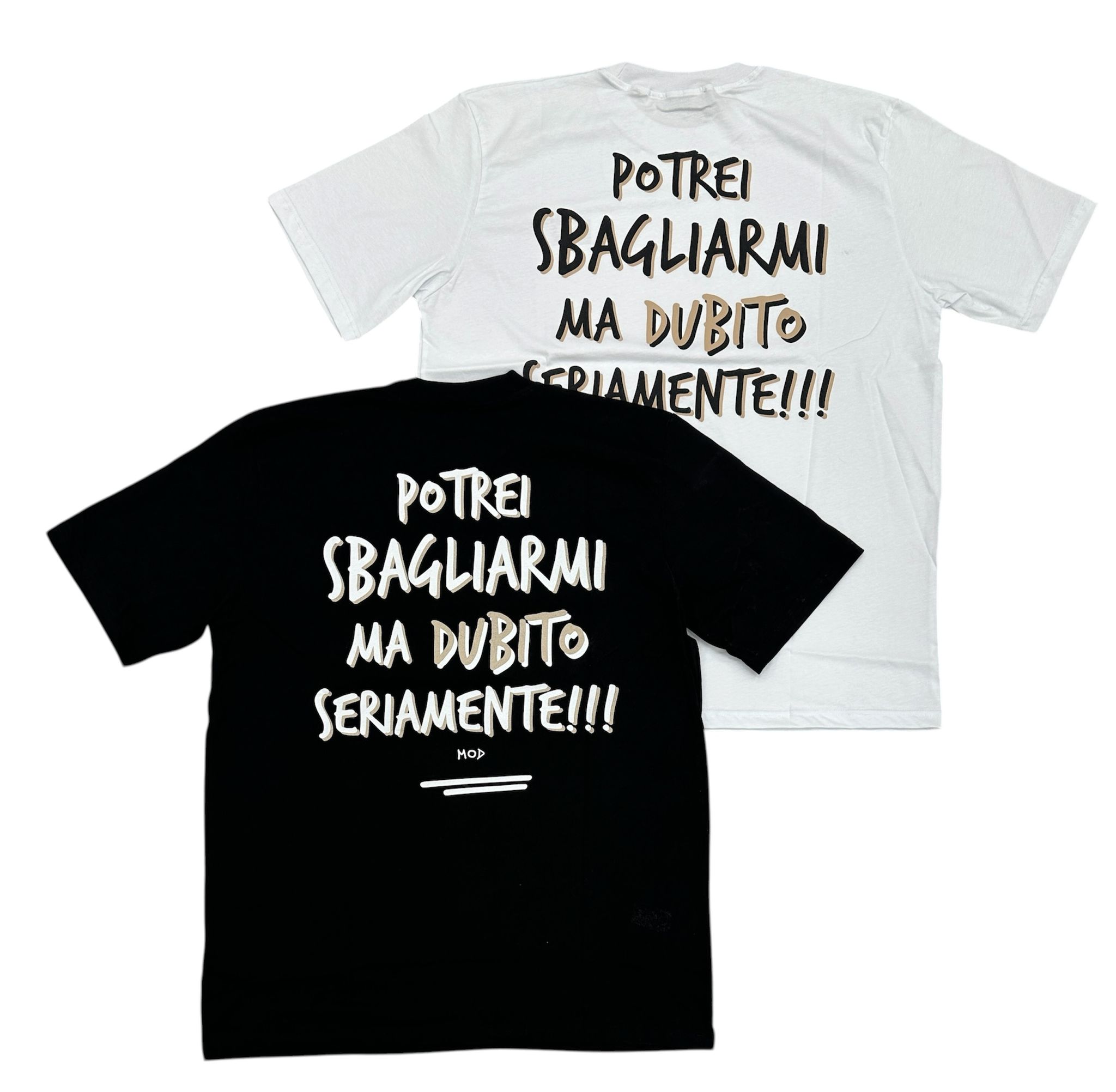 tshirt uomo con scritta