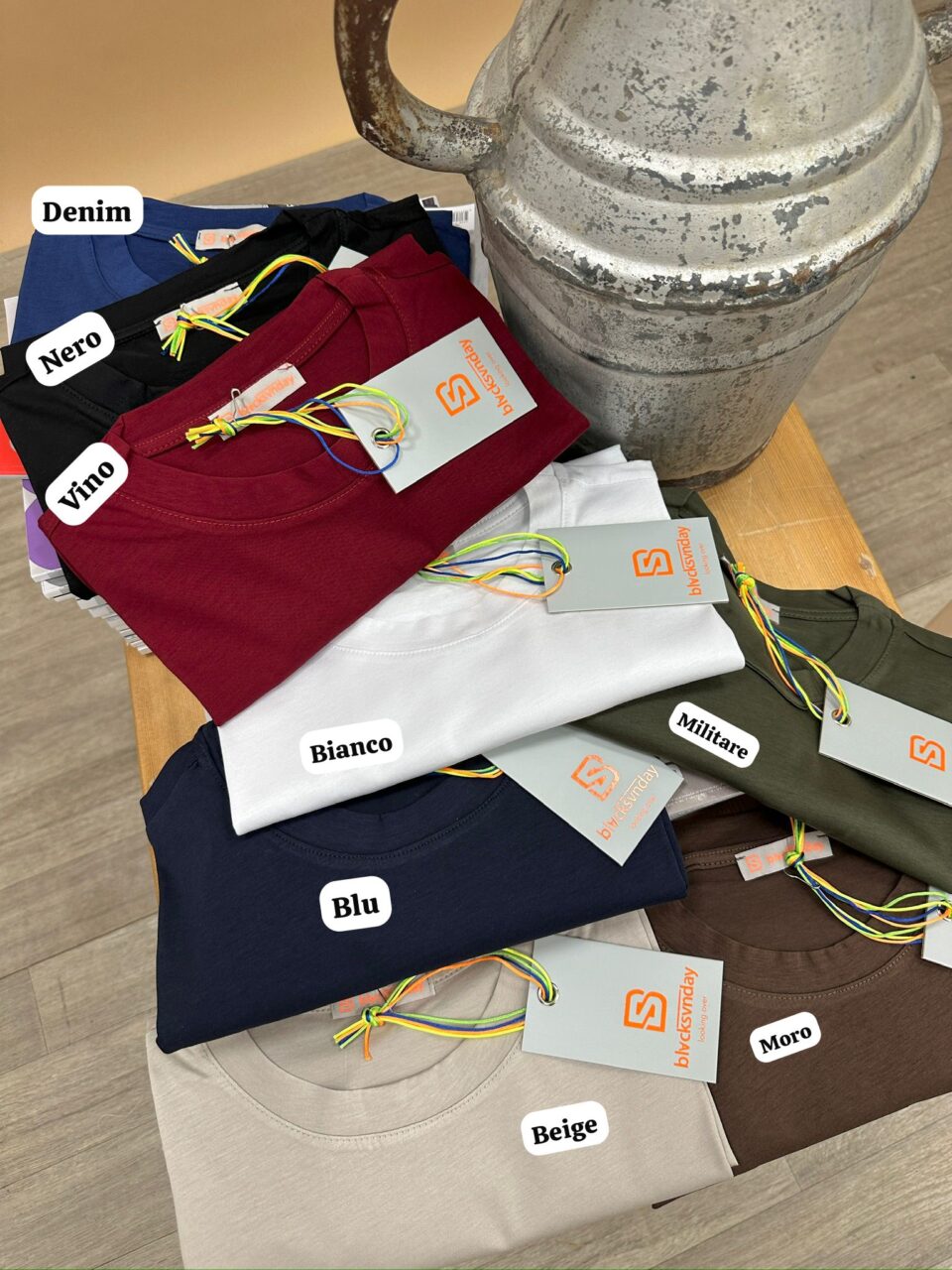 T-SHIRT basic uomo tessuto MODAL