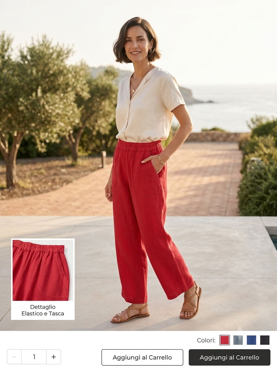 Pantalone in lino
