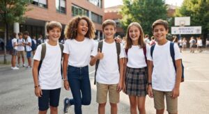 t shirt scuola